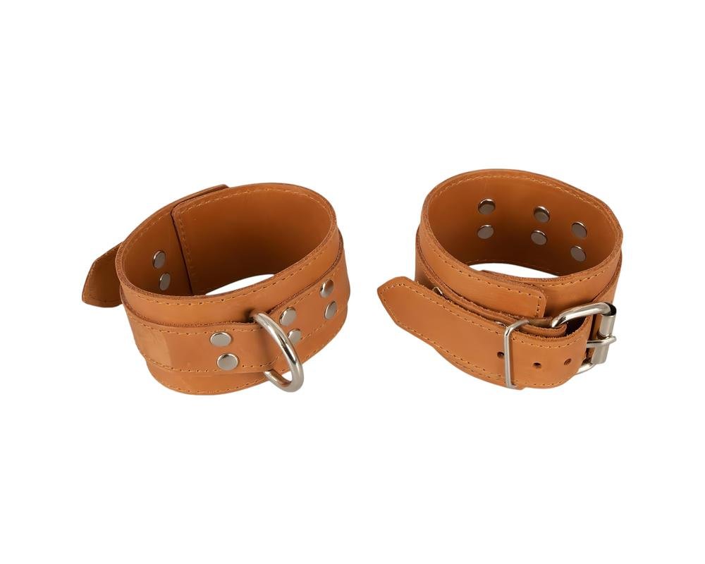 ZADO - bőr csukló bilincs (barna)